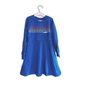 Hanna andersson "Love" rainbow sweater dress